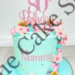 80th Birthday Pretty Buttercreamed Cake