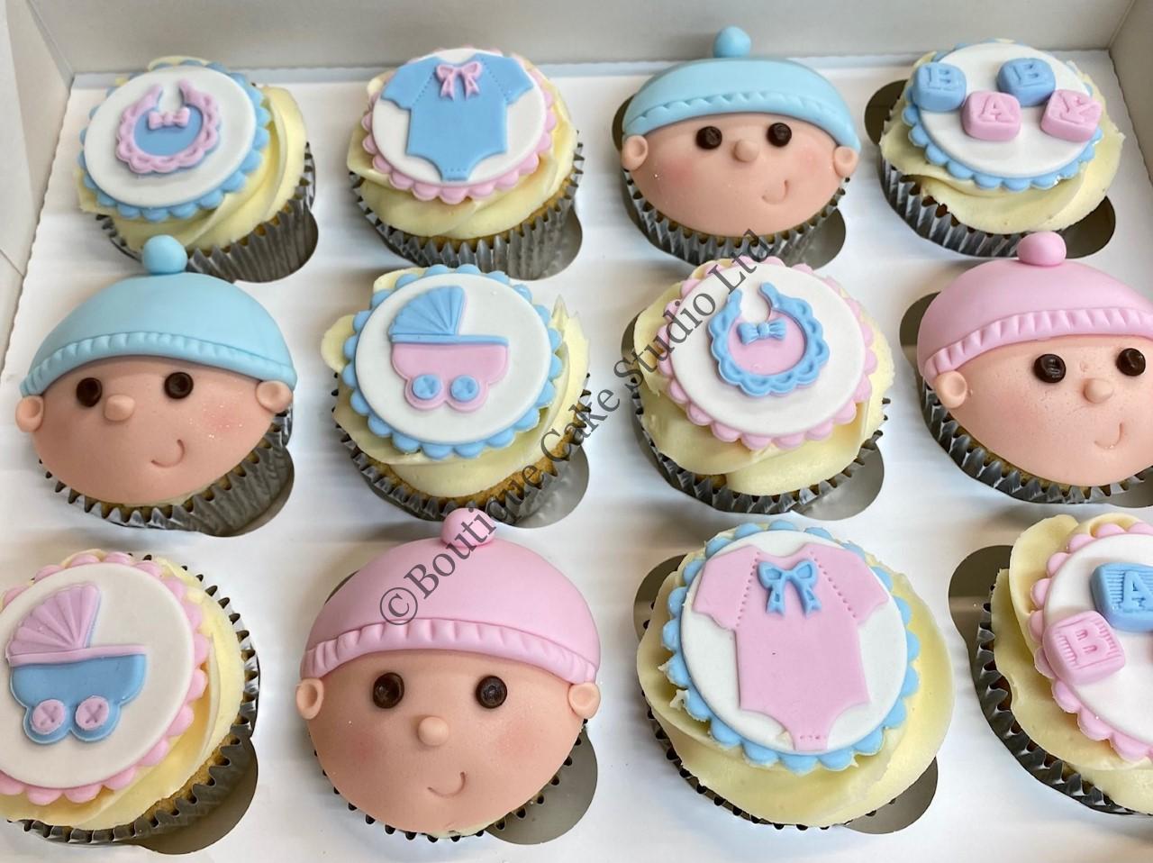 Boy or Girl Baby Shower Cupcakes