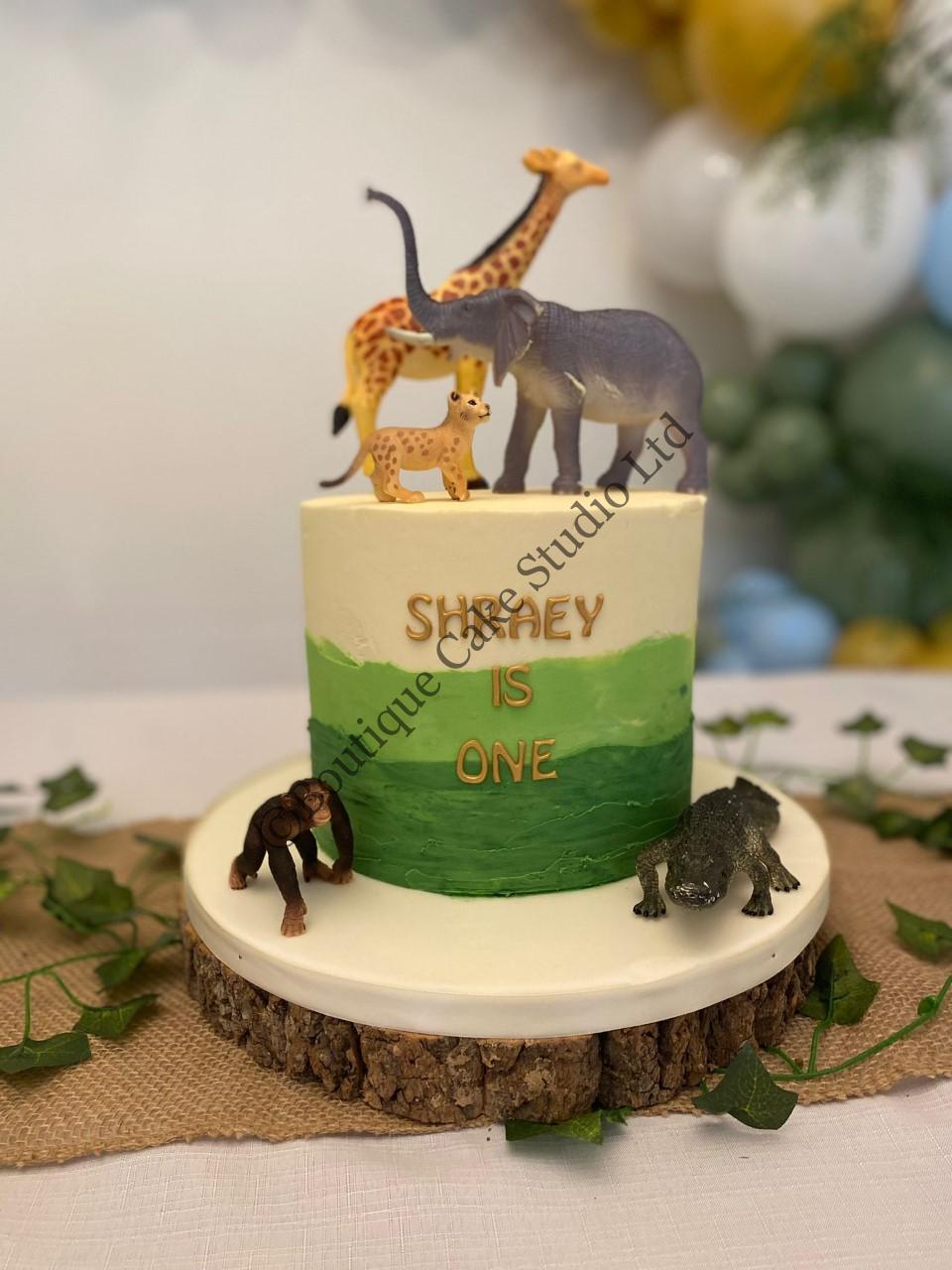 Safari Buttercream Cake