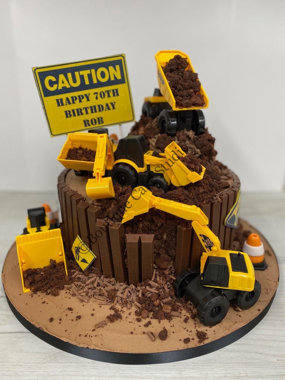 Construction themed Cake