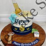Corona themed Ice Bucket themed Cake