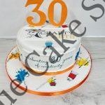 Corporate Crafty Arts 30th Birthday Cake