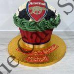 Football themed Giant Cupcake