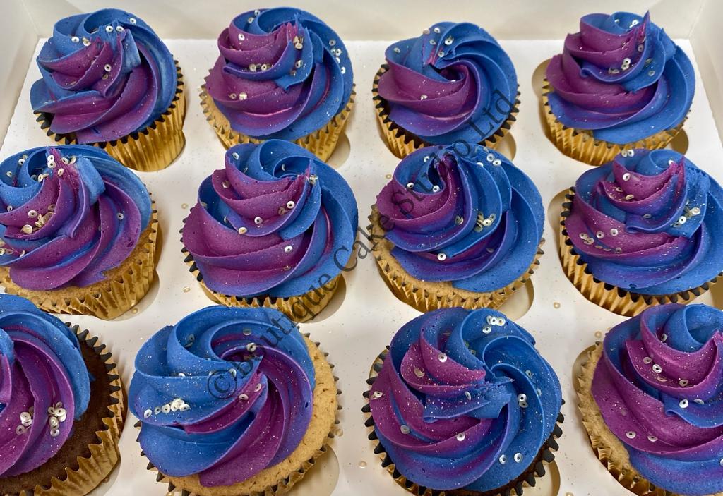 Galaxy themed Cupcakes