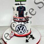 Sport themed Stacked Cake
