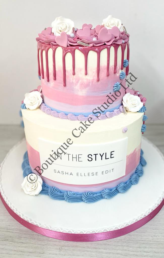 Corporate In the Style Stacked buttercream Cake