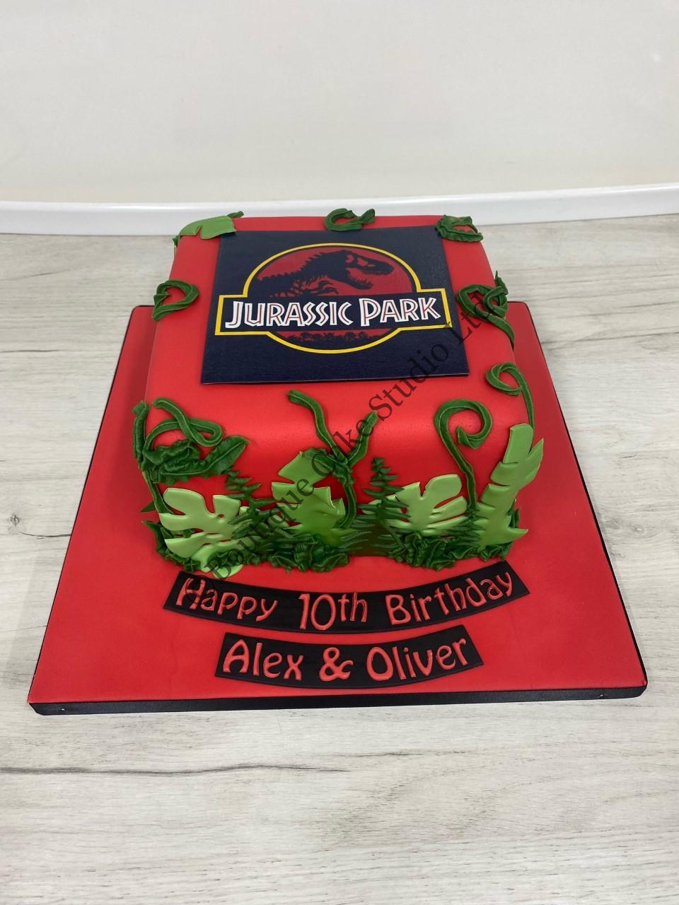 Jurassic Park themed Cake