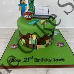 Minecraft themed Cake