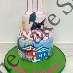 Roblox themed Stacked Cake