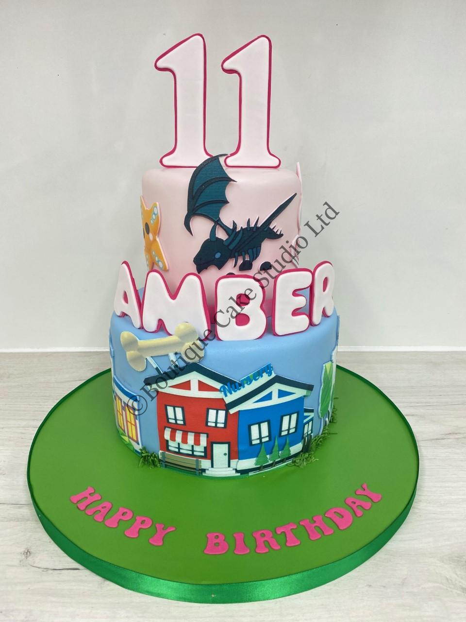 Roblox themed Stacked Cake