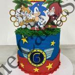 Sonic Buttercreamed Cake