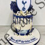 Tottenham Buttercream Drip Cake