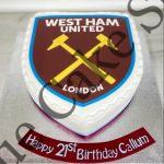 West Ham Shield Cake